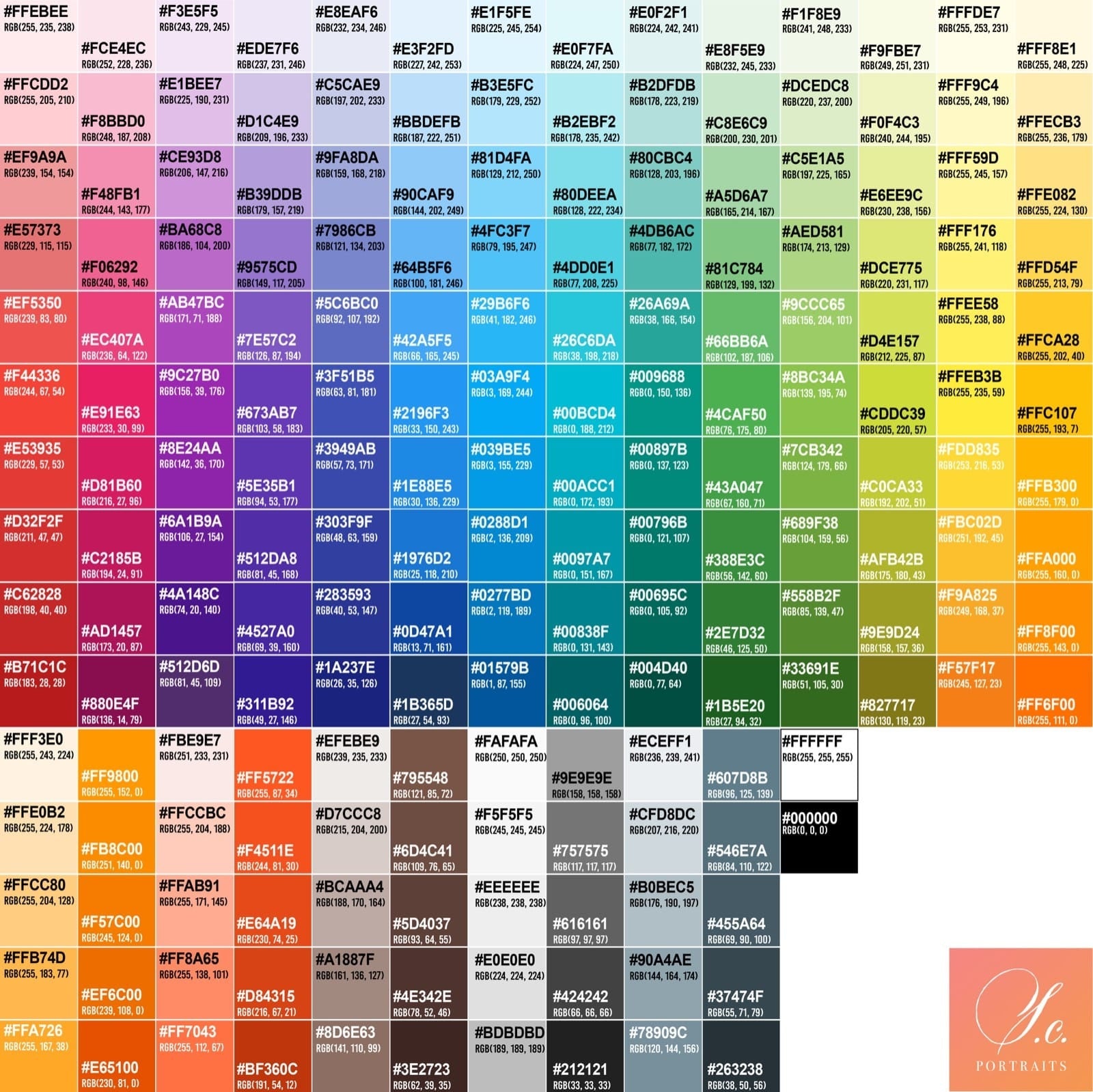 X11 Web Colors Chart Web Colors, Color Names Chart, Color, 41% OFF